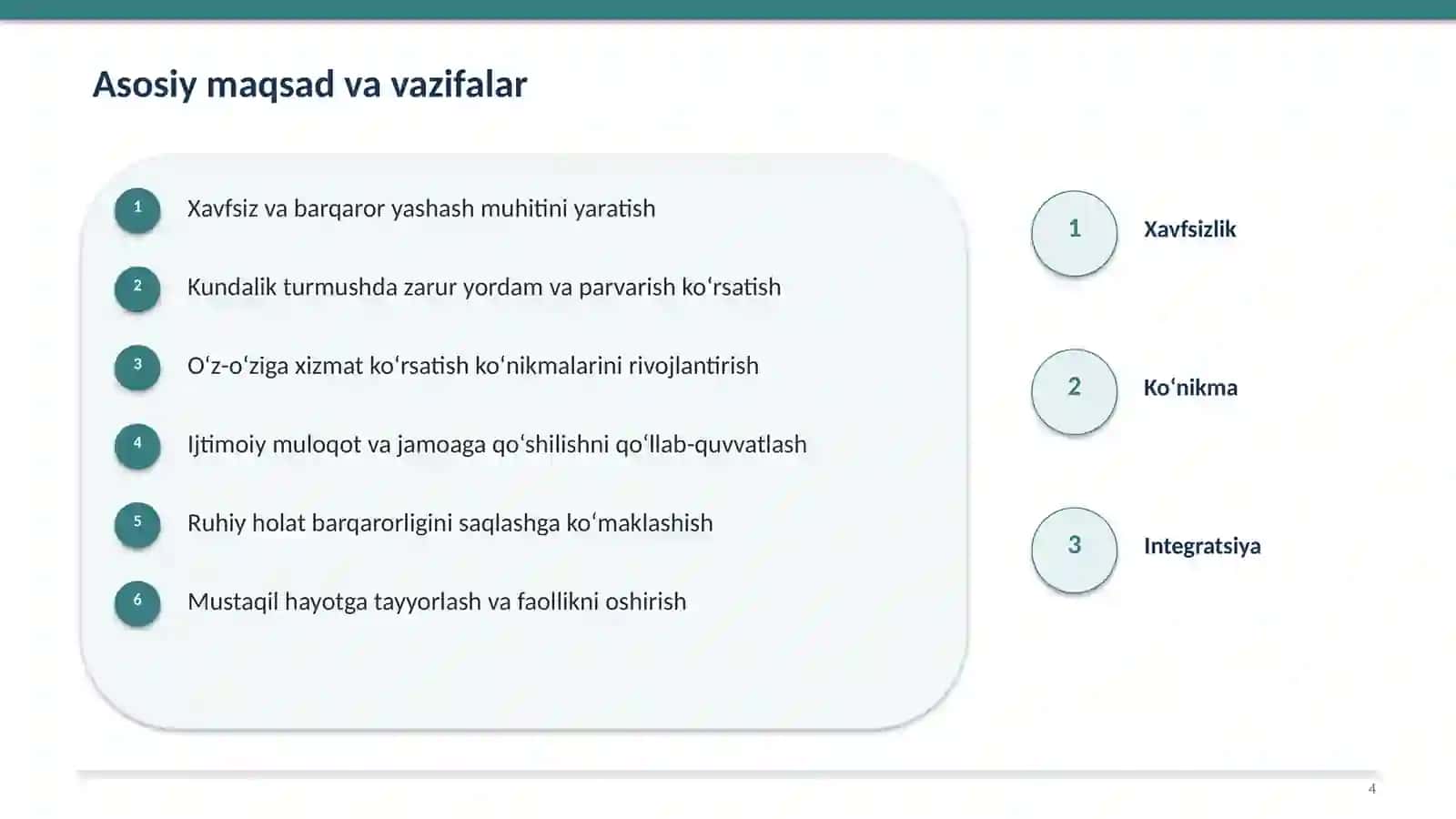 "Madad uyi" va ruhiy salomatlik 4
