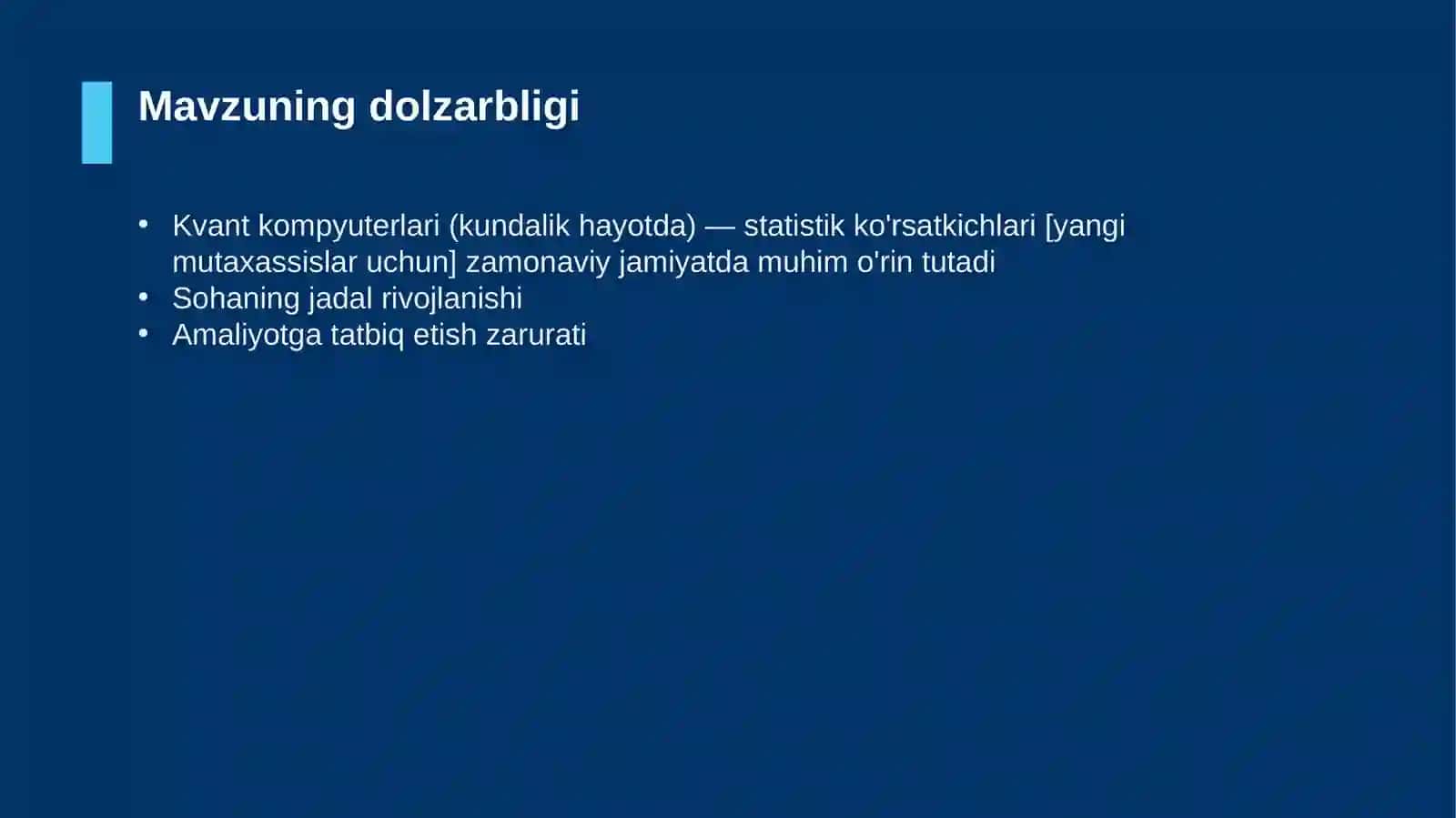 Kvant kompyuterlari (kundalik hayotda) — statistik ko'rsatkichlari [yangi mutaxassislar uchun] 4