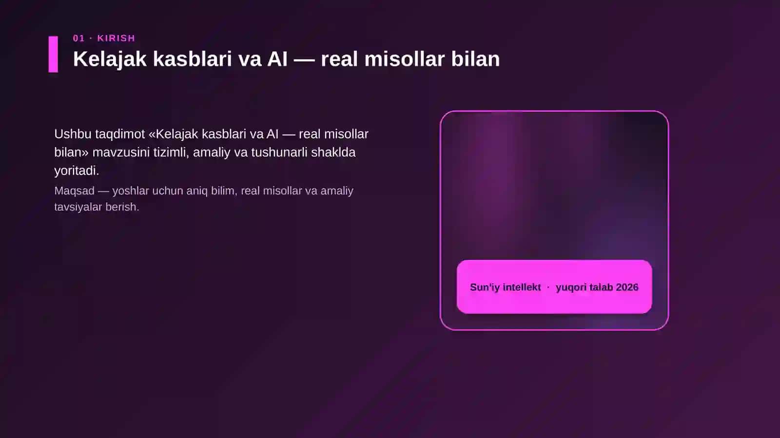 Kelajak kasblari va AI — real misollar bilan 4