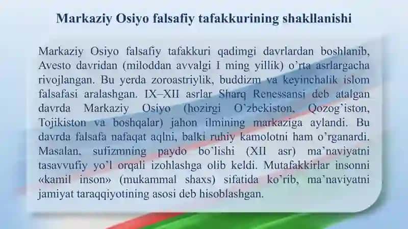 Markaziy Osiyo falsafaviy tafakkurida ma’naviyat va ma’rifat masalasi 4