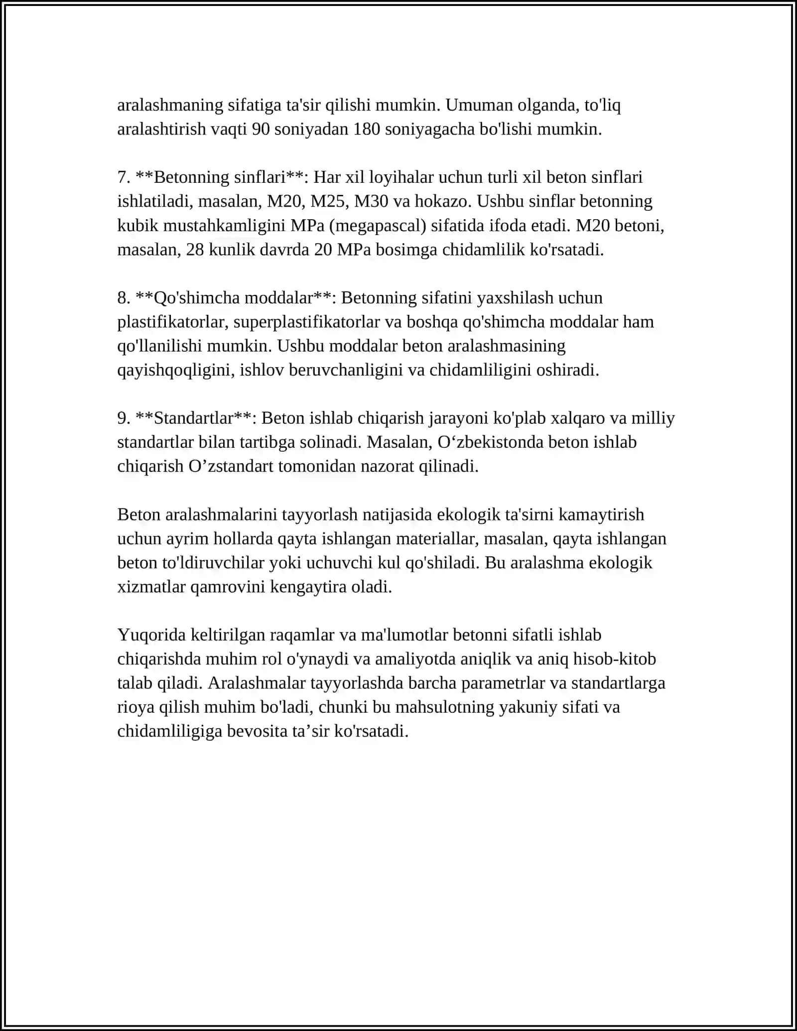 Betonlar va Temirbetonlar Texnologiyasi 4