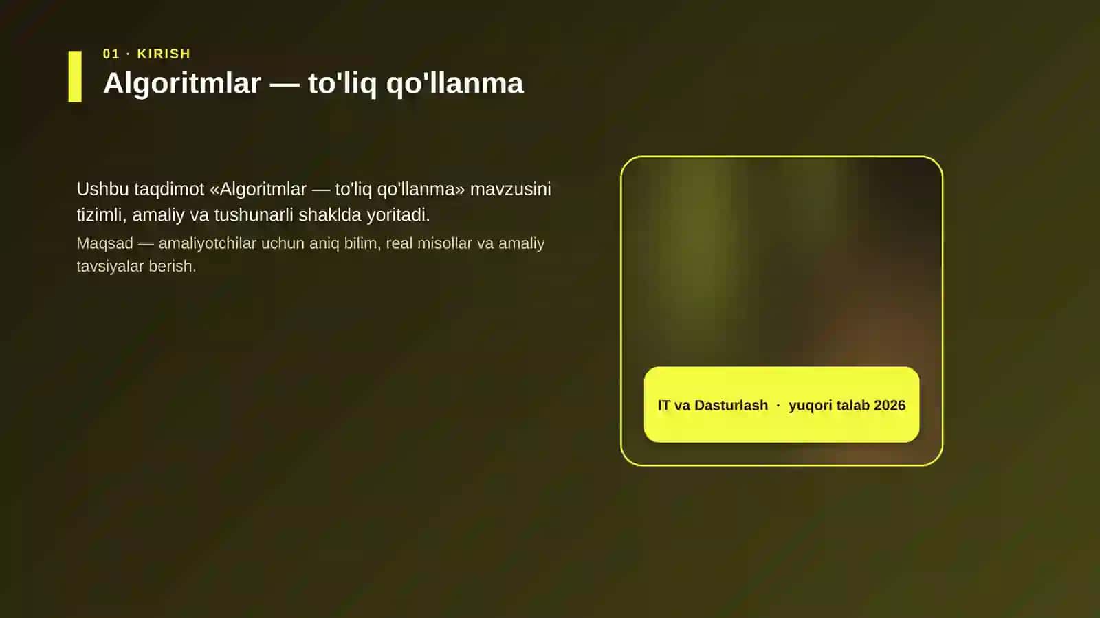 Algoritmlar — to'liq qo'llanma 4