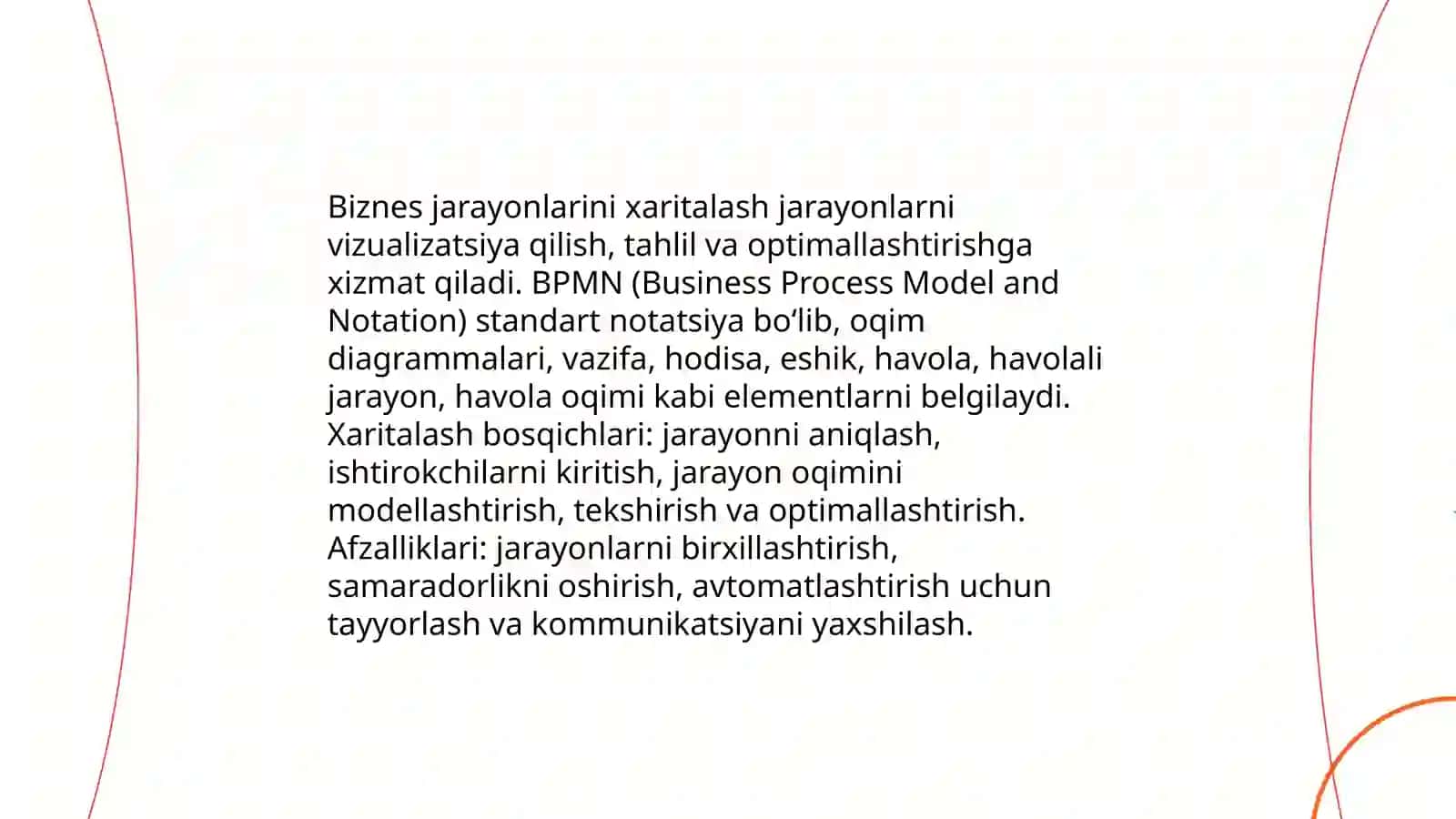 Biznes jarayonlari va ularni hisobga olish 4