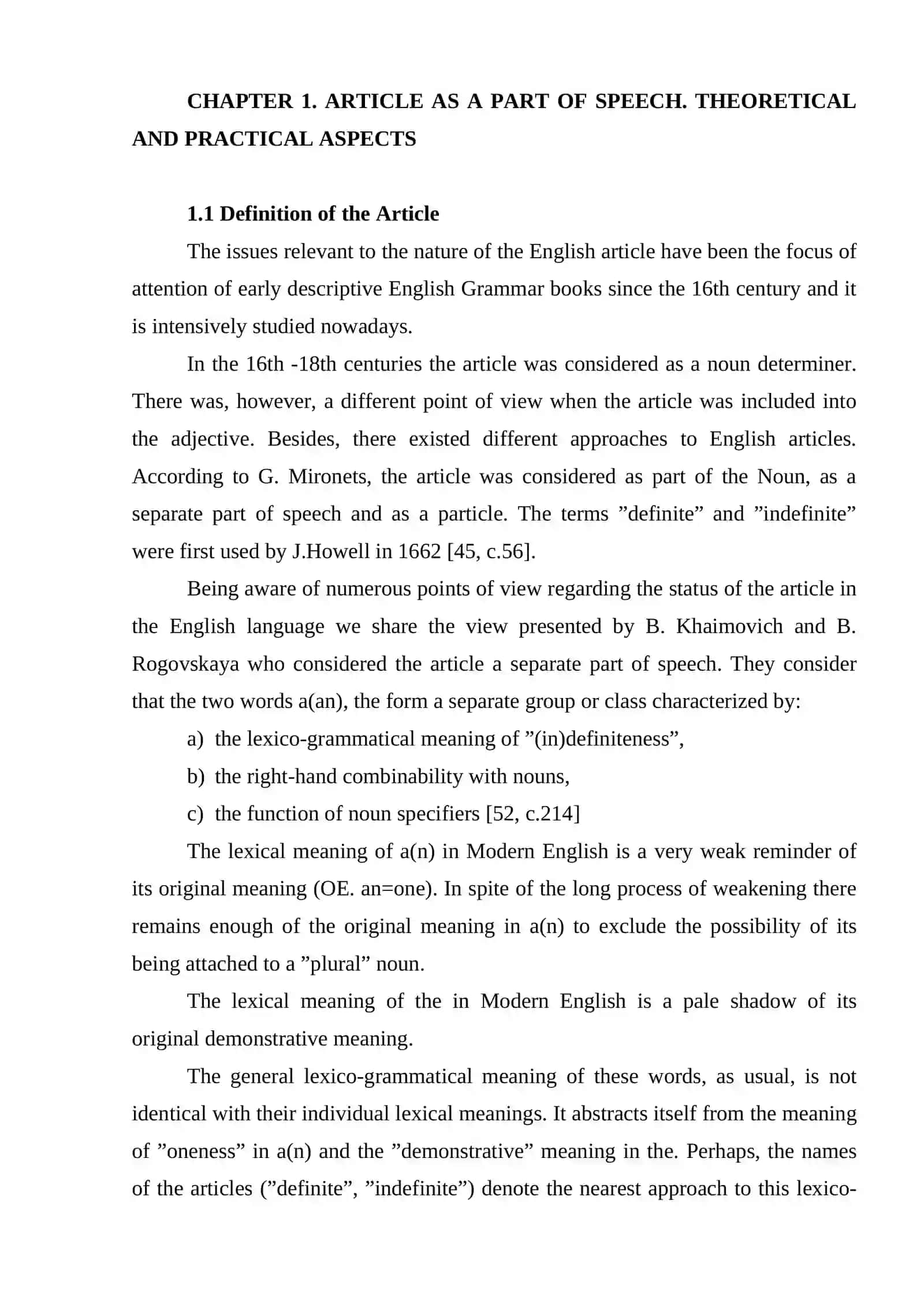 THE DEVELOPMENT OF ARTICLES 4