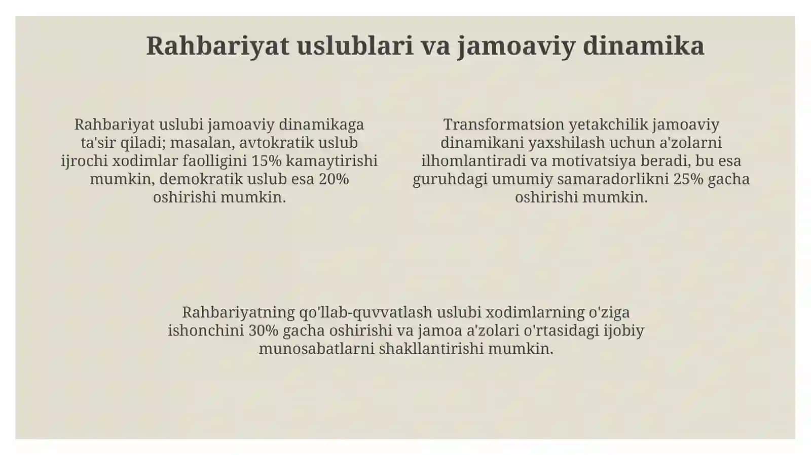 Tashkilotlar faolyatni va personalni boshqarishning ijtimoiy psihologik jihatlari 4