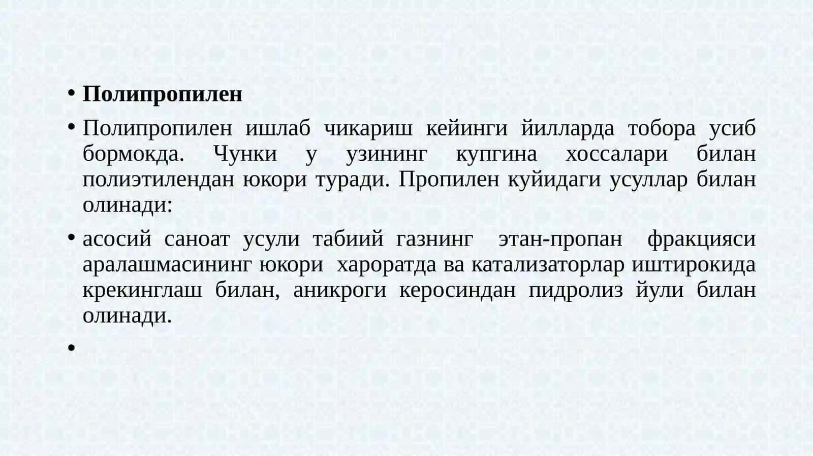 ASOSIY SINTETIK POLİMERLAR 4