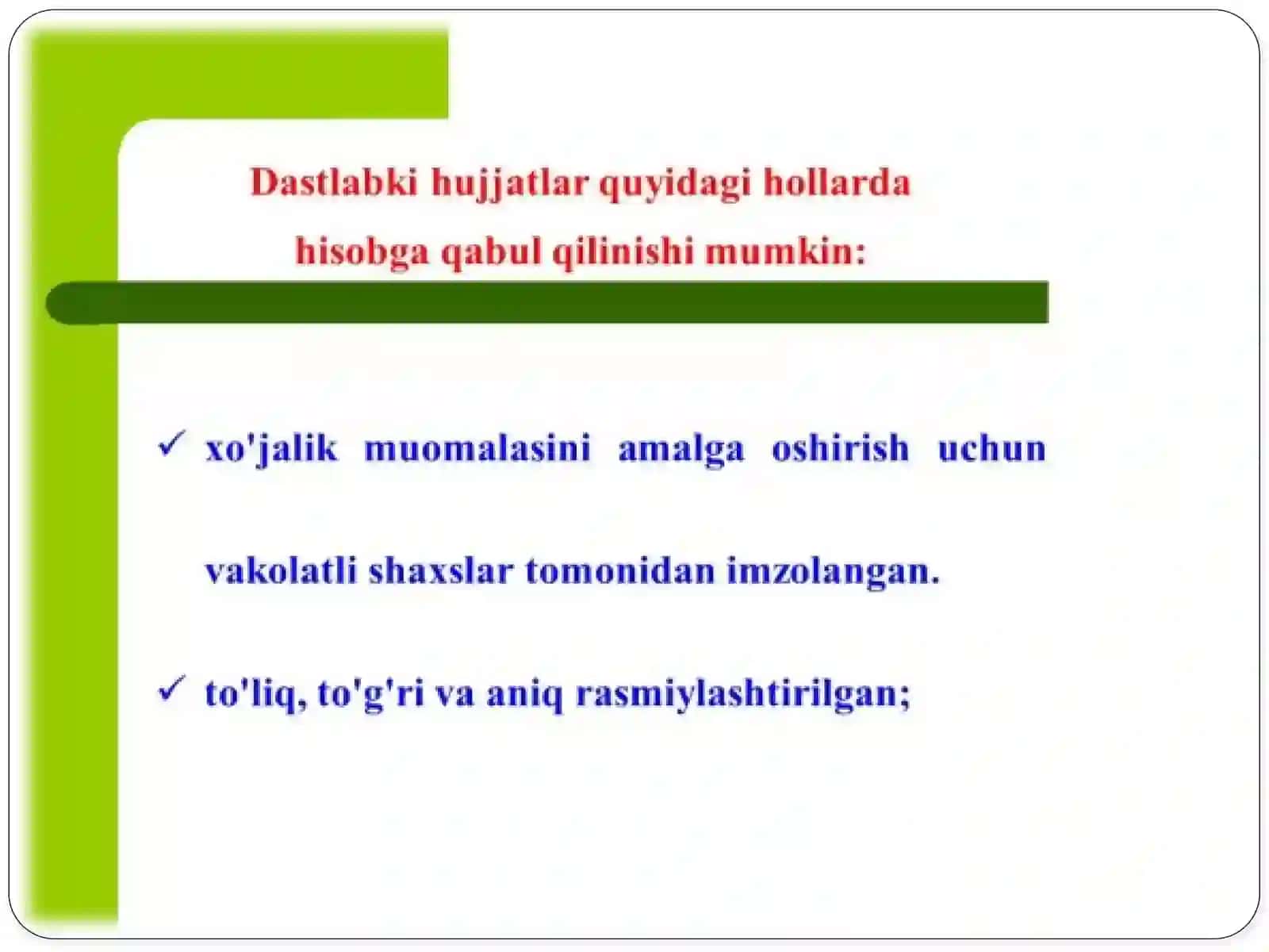 BUXGALTERIYA HUJJATLARINING AHAMIYATI 4
