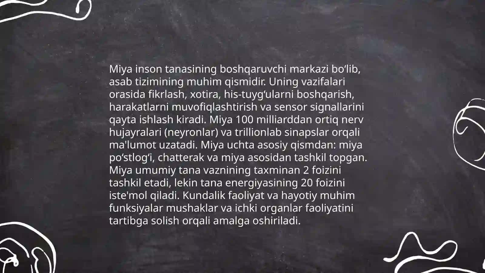 Nerv sistemasini tuzilishi markaziy nerv sistemasi psixik jarayonlarninig vujudga kelishida nutqninig ahamyati 4