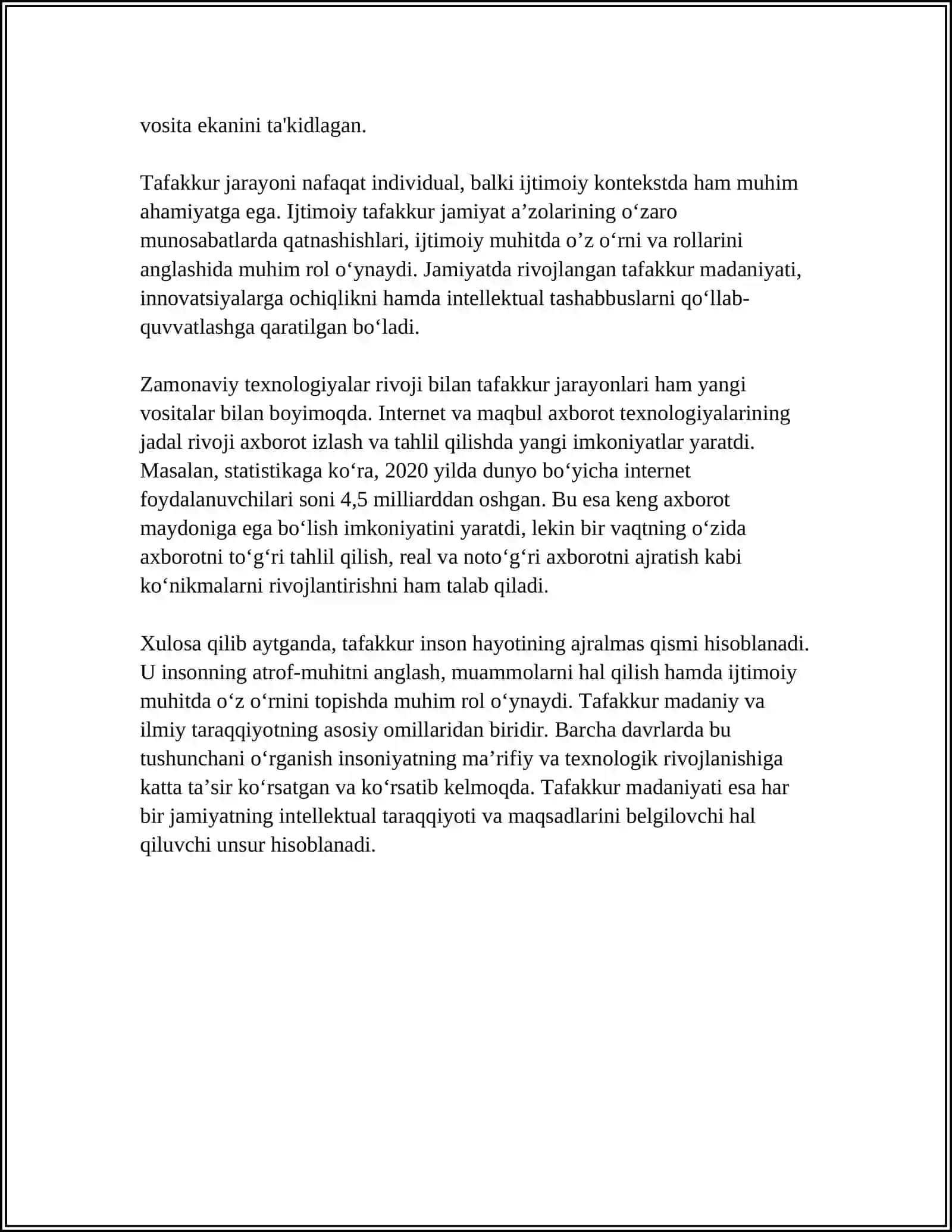 TAFQIQ BORASIDAGI NAZARIYALAR 4