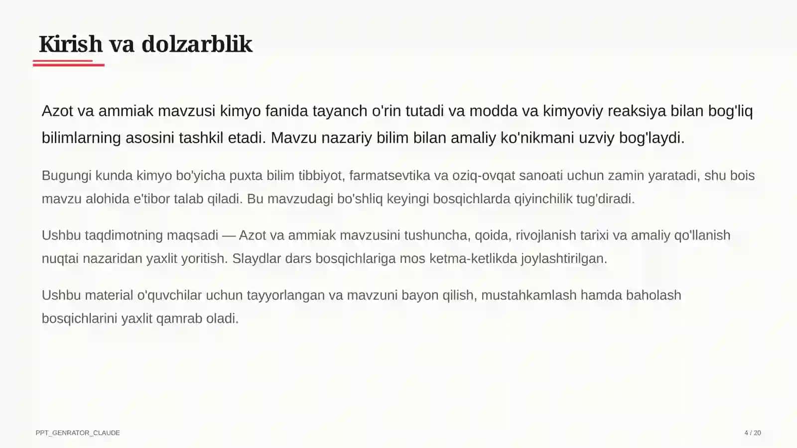 Azot va ammiak (9-sinf) 4