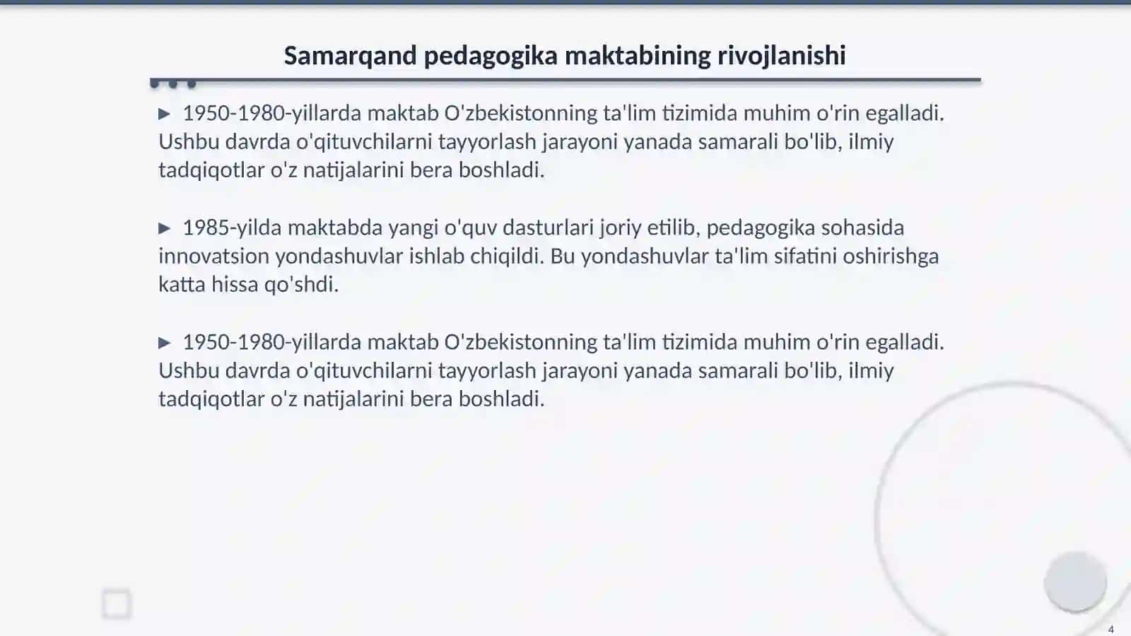 Samarqand pedagogika maktabi: kecha, bugun va ertaga 4