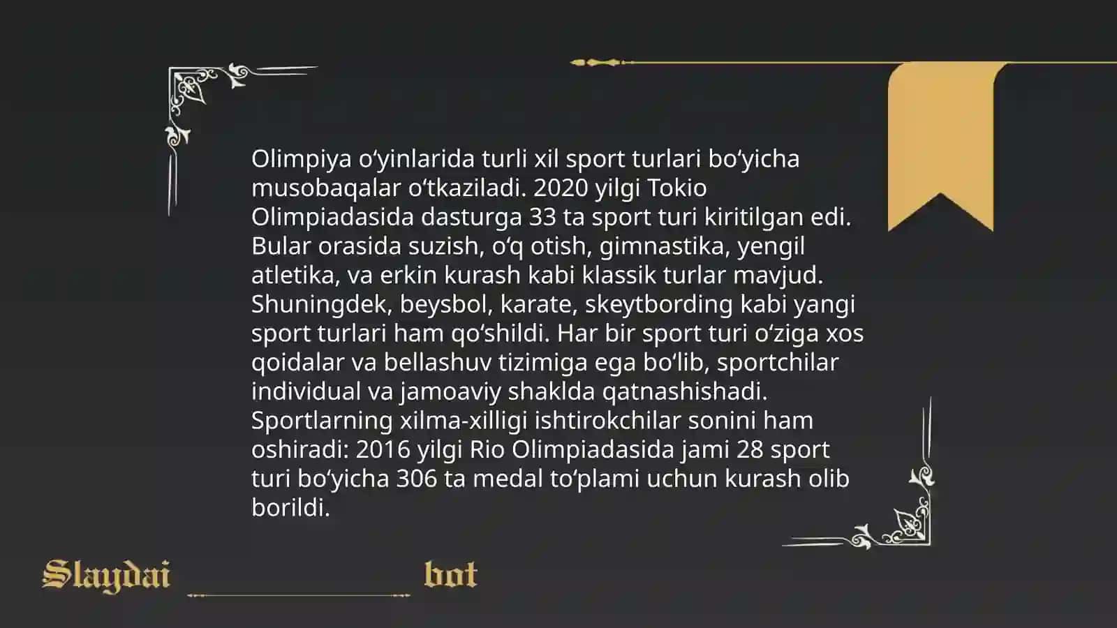 Olimpiya o'yinlarining tarixi 4
