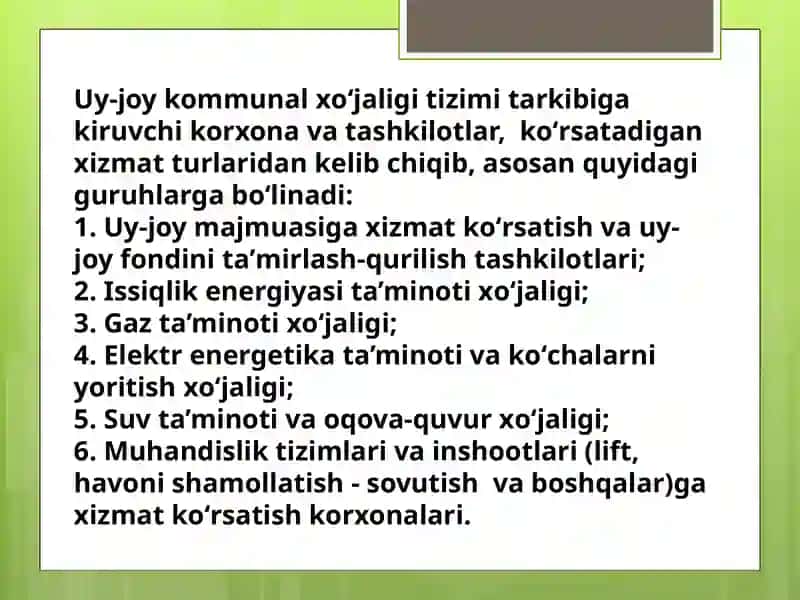 UY-JOYKOMMUNAL XО‘JALIGI TARMOG‘I IQTISODIYOTI 4