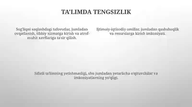 Ruhiy va jismoniy rivojlanishda orqada qolish sabablari 4