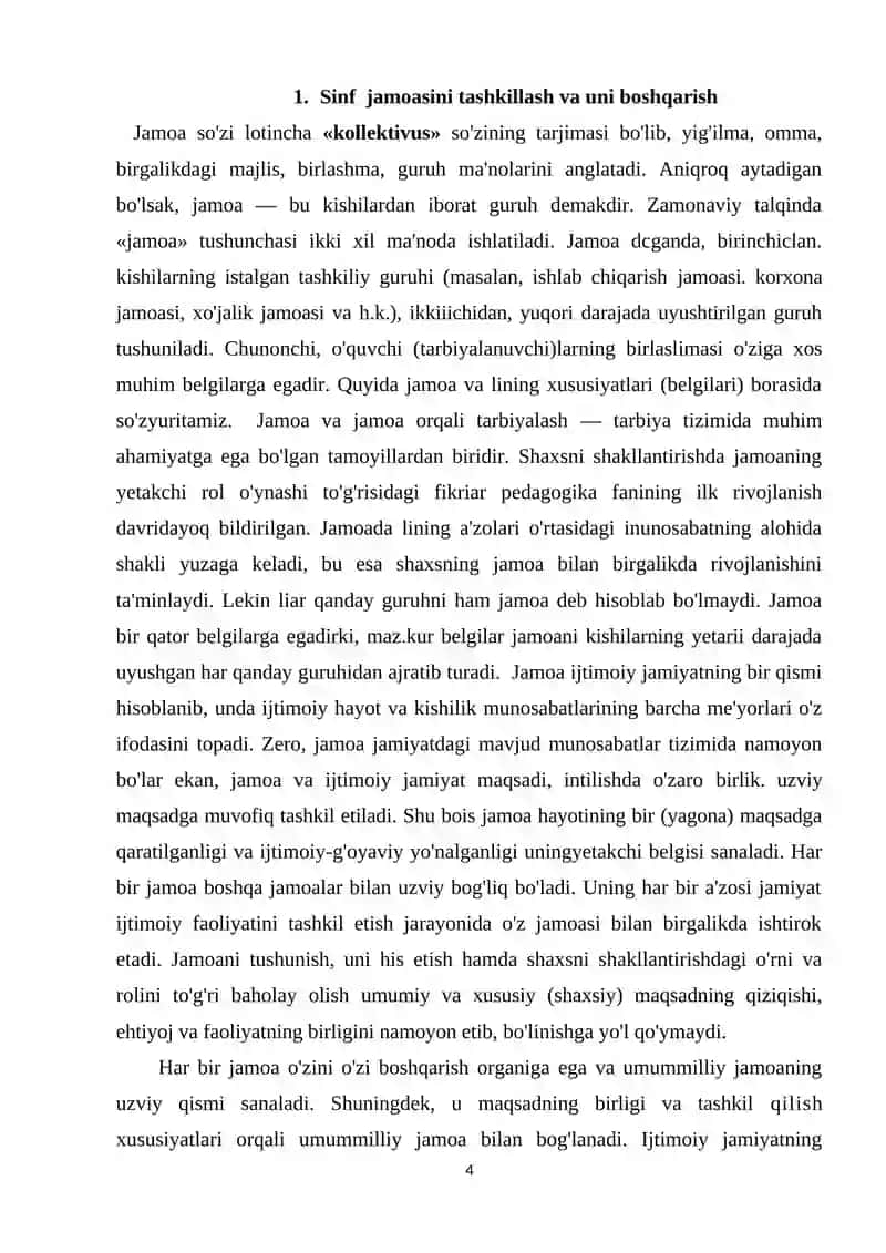 O'QUVCHILARNI TARBIYALASHDA JAMOANING ROLI 4