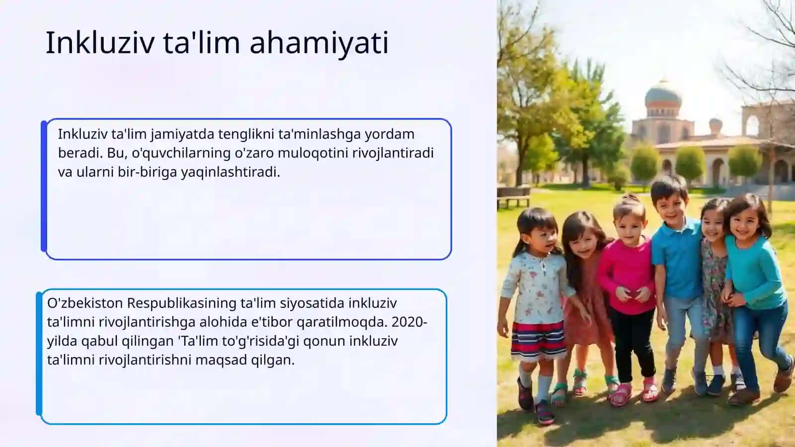 Inkluziv talim kursining predmeti obekti tamoyillari maqsad va vazifalari 4