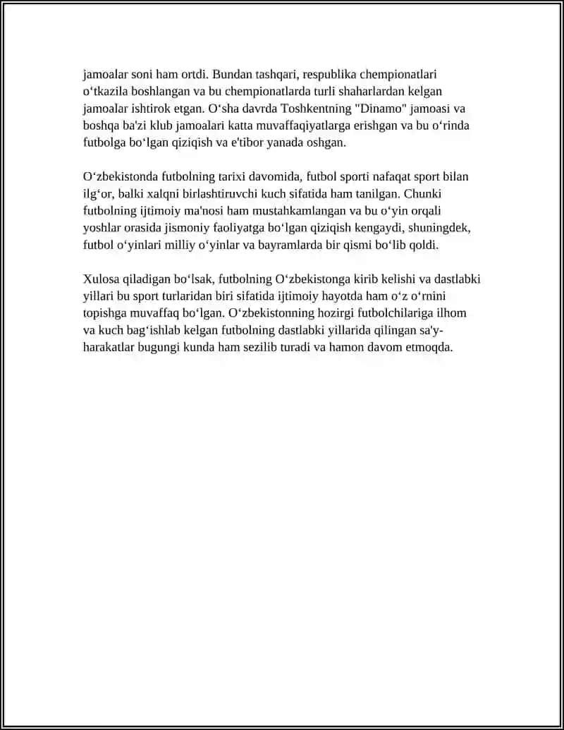 OʻZBEKISTONDA FUTBOLNING KELIB CHIQISH TARIXI 4