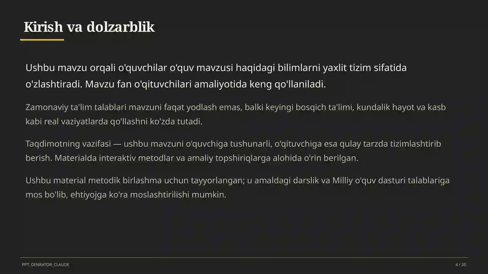 Geografiya 11-sinfgacha: o'lkashunoslik loyihalari va xarita bilan ishlash 4