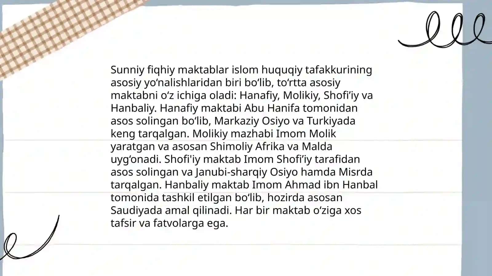 Fiqhiy Maktablari 4