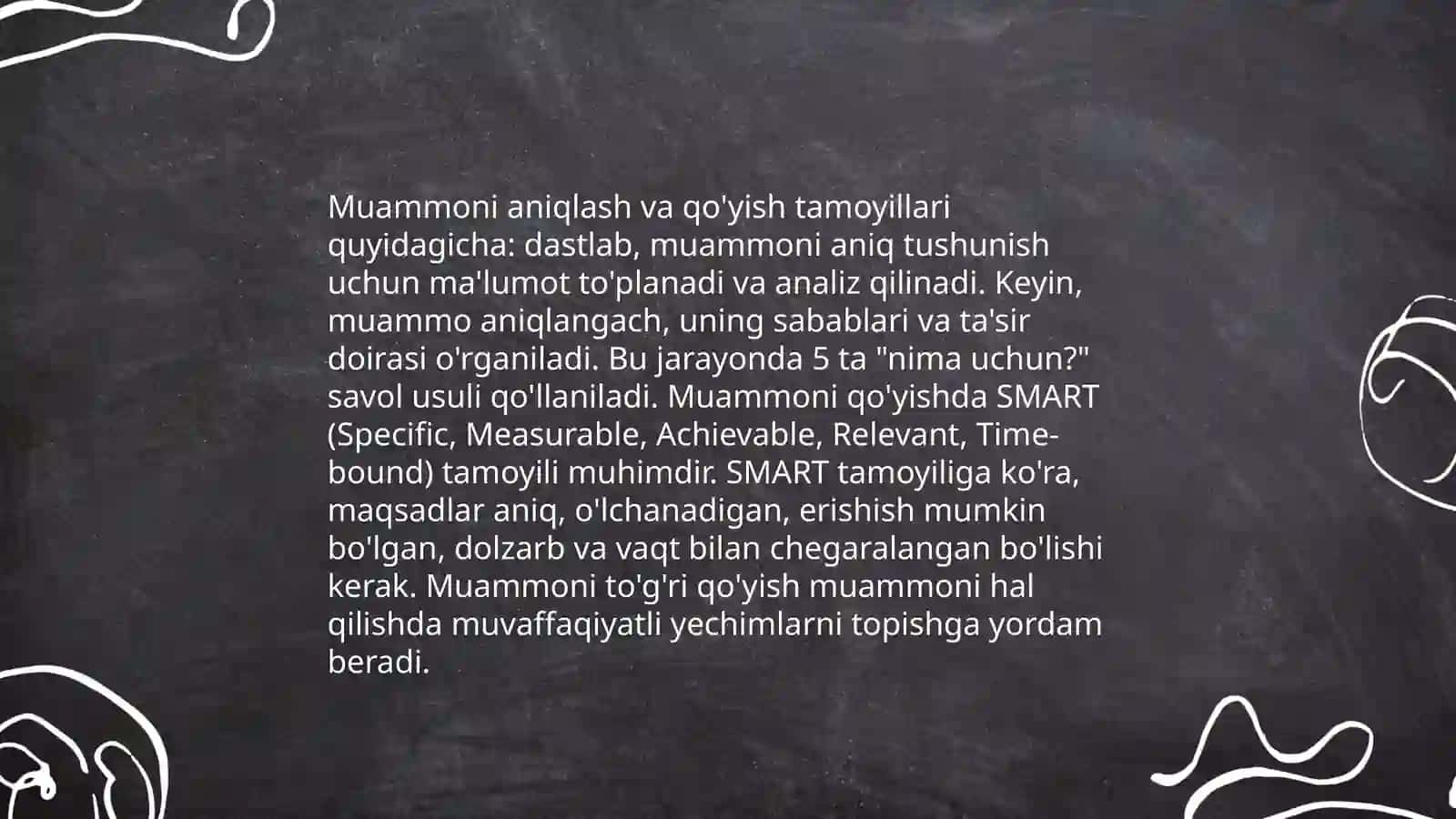 Ilmiy adabiyotlar taxlili,muammoning qóyilishini asoslash 4