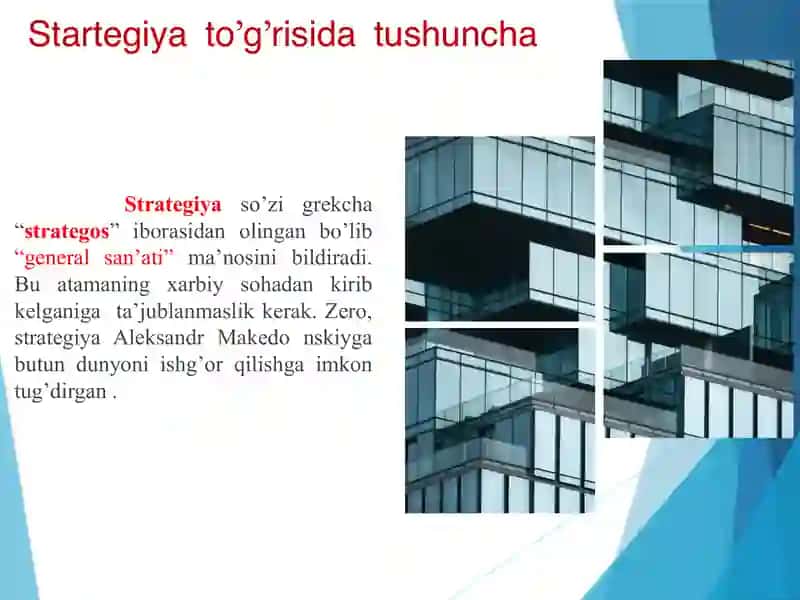 Strategik rejalashtrish mohiyati va vazifalari 4