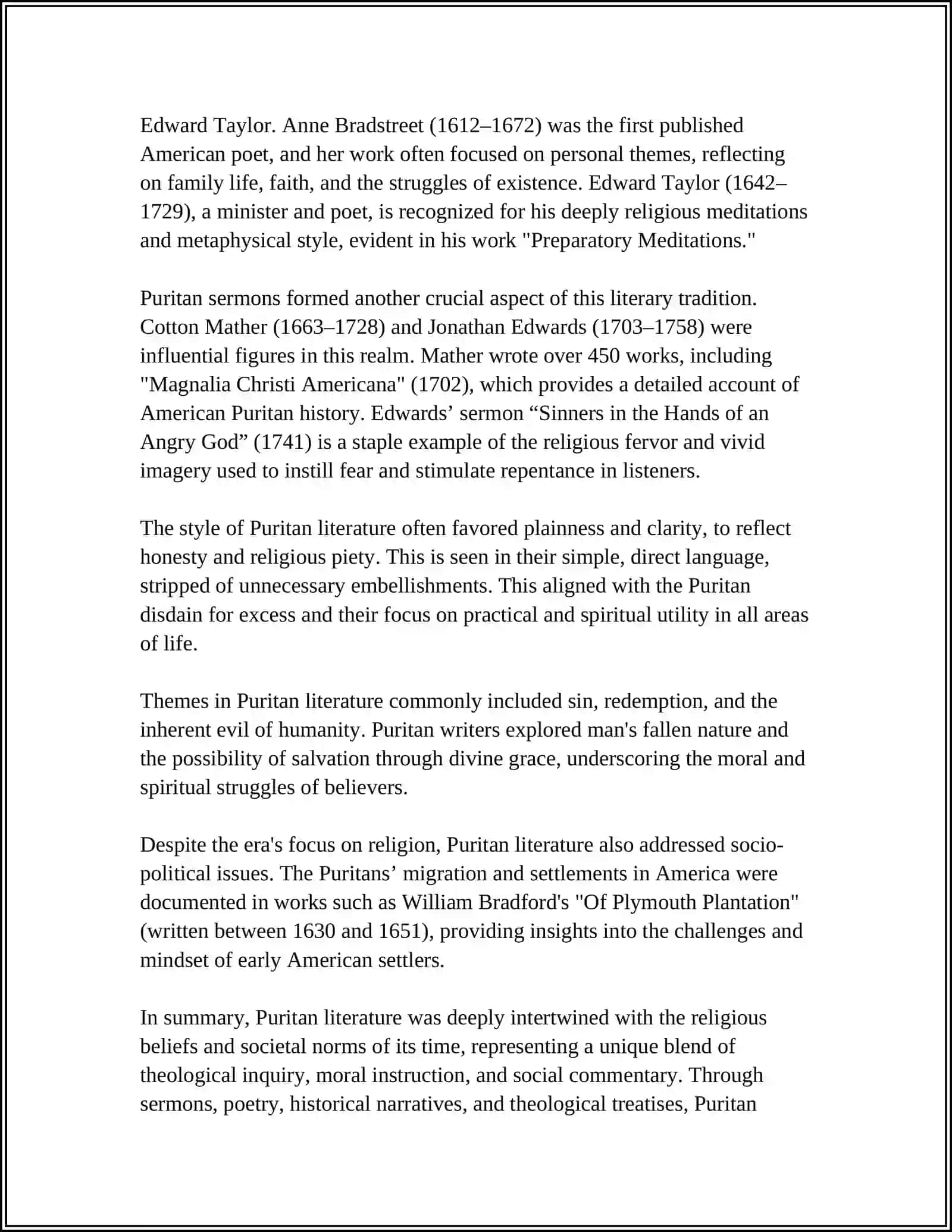 AMERICAN LITERATURE 4