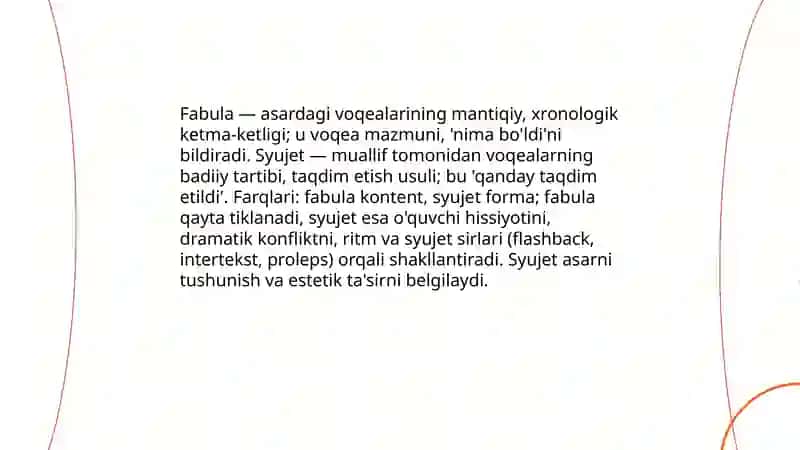 Badiiy asar syujeti 4