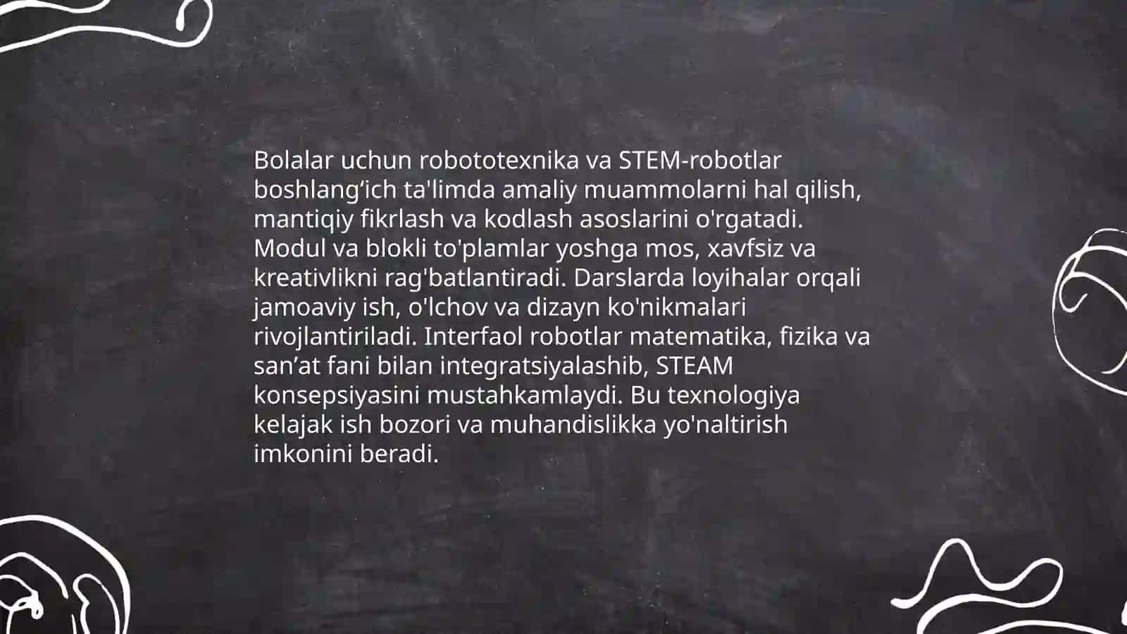 STEAM boshlangʻich ta'limda eng istiqbolli texnologiya 4