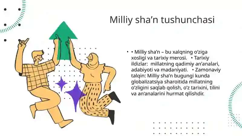 Millat shaʼnini himoya qilishning oʻziga xos jihatlari 4