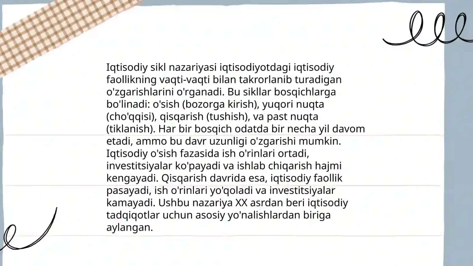 IQTISODIY RIVOJLANISHNING SIKLLILIGI VA IQTISODIY SIKL NAZARIYASI 4