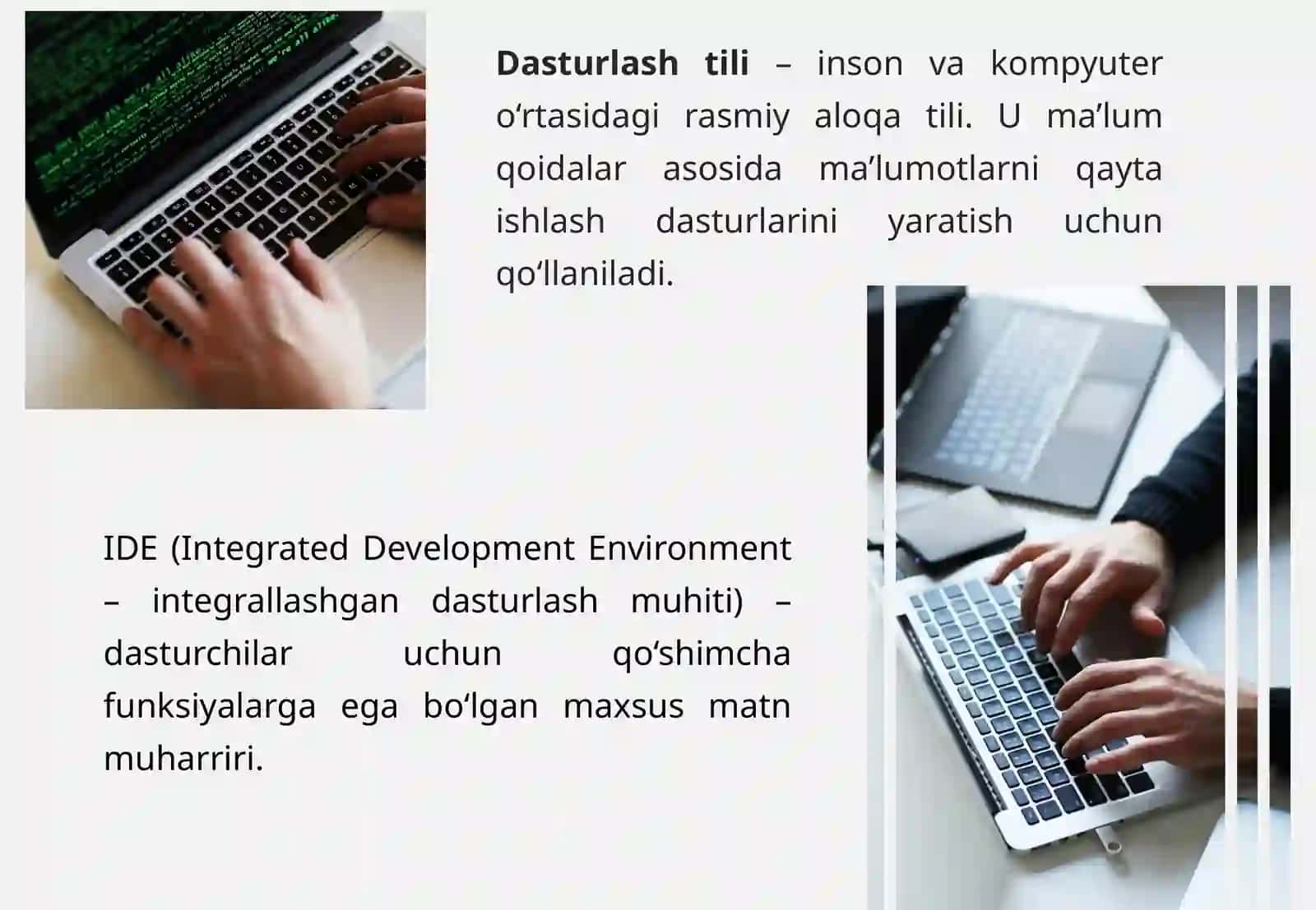 Dasturlash tillari va IDE 4