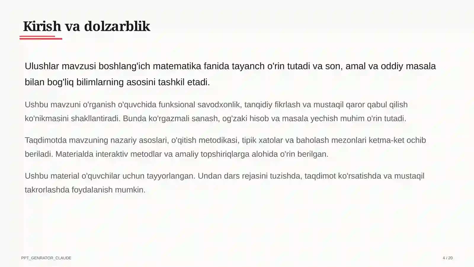 Ulushlar (3-sinf) 4