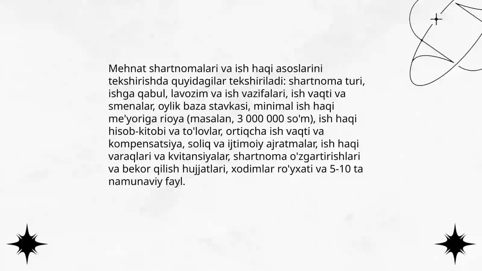 Xodimlar bilan hisob-kitoblar auditi 4
