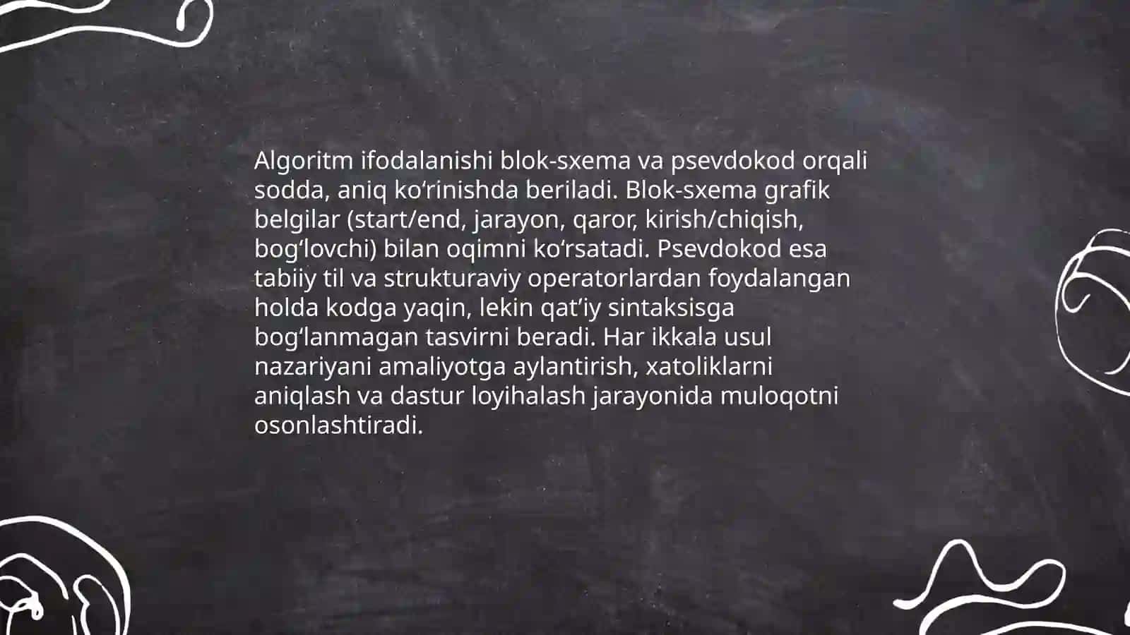 Algoritm va dasturlash asoslari 4