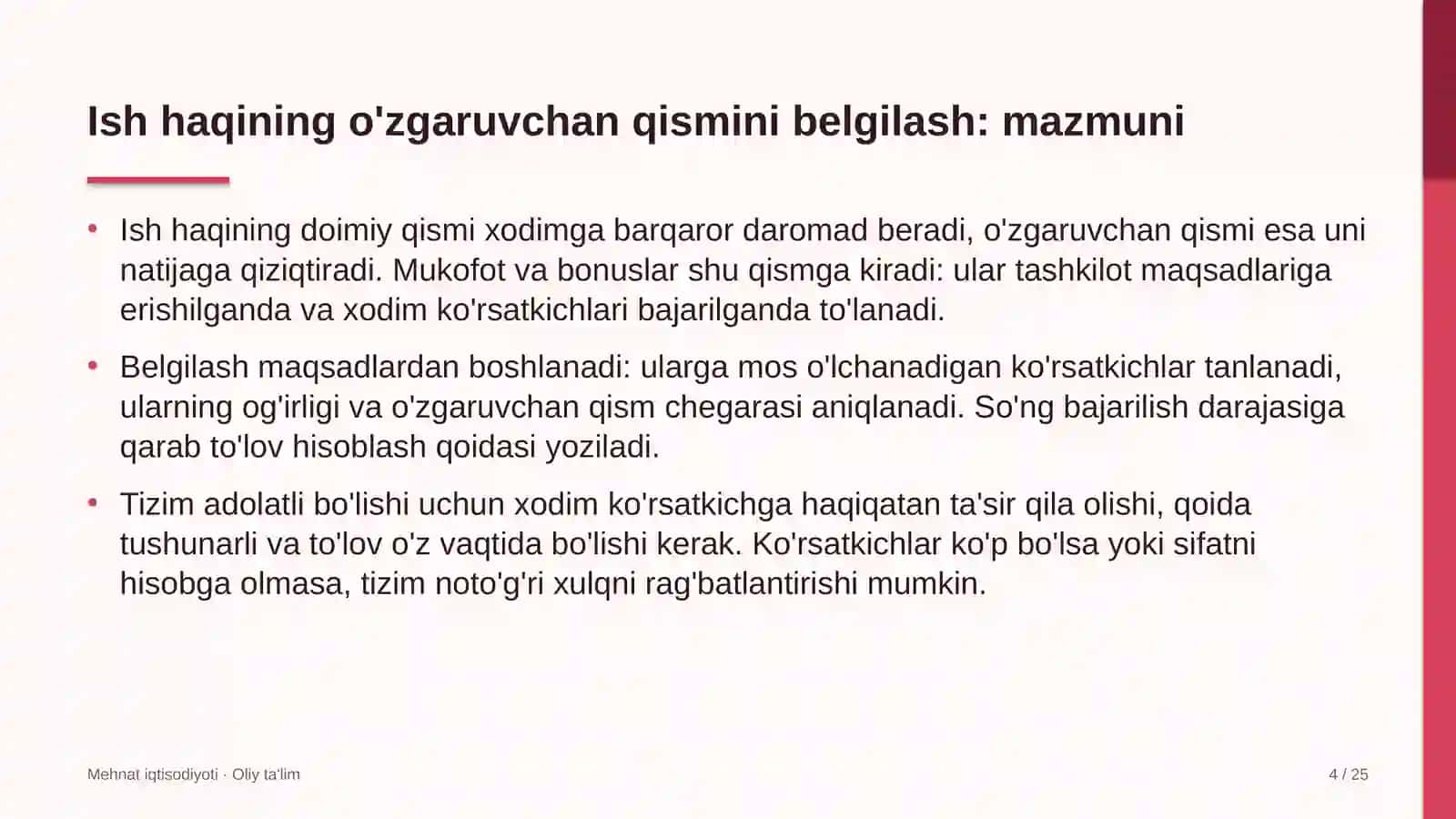 vinochilik korxonalarida ish haqining o'zgaruvchan qismini belgilash 5990 4