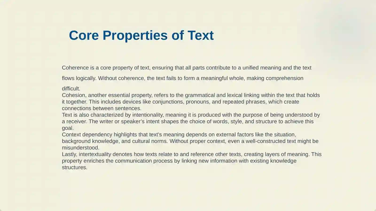TEXT AS A UNIT OF COMMUNICATION 4