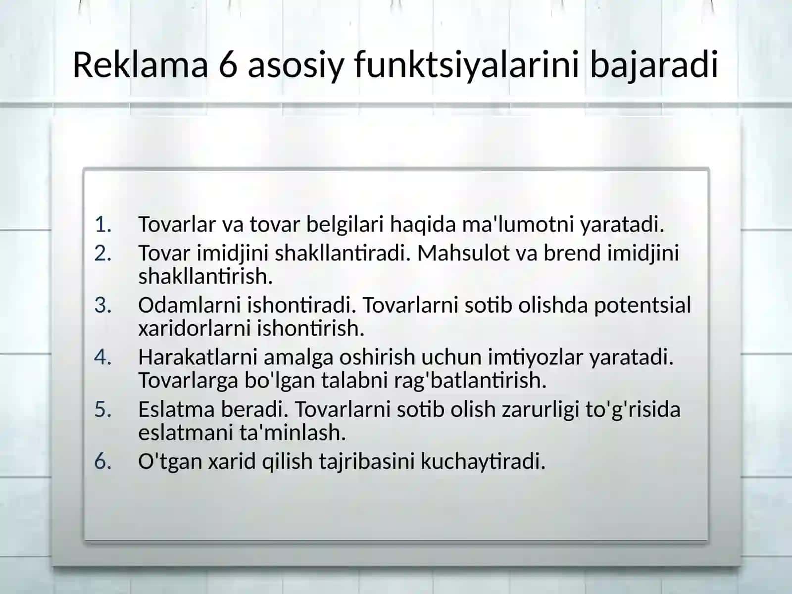 O’zmаhsulоtinirеklаmаqilishyo’llаri 4