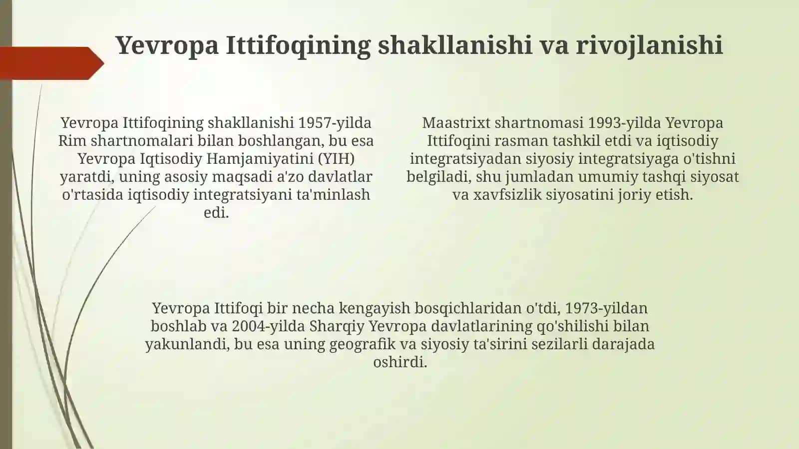 G'arbiy Yevropada iqtisodiy va siyosiy integratsiya 4