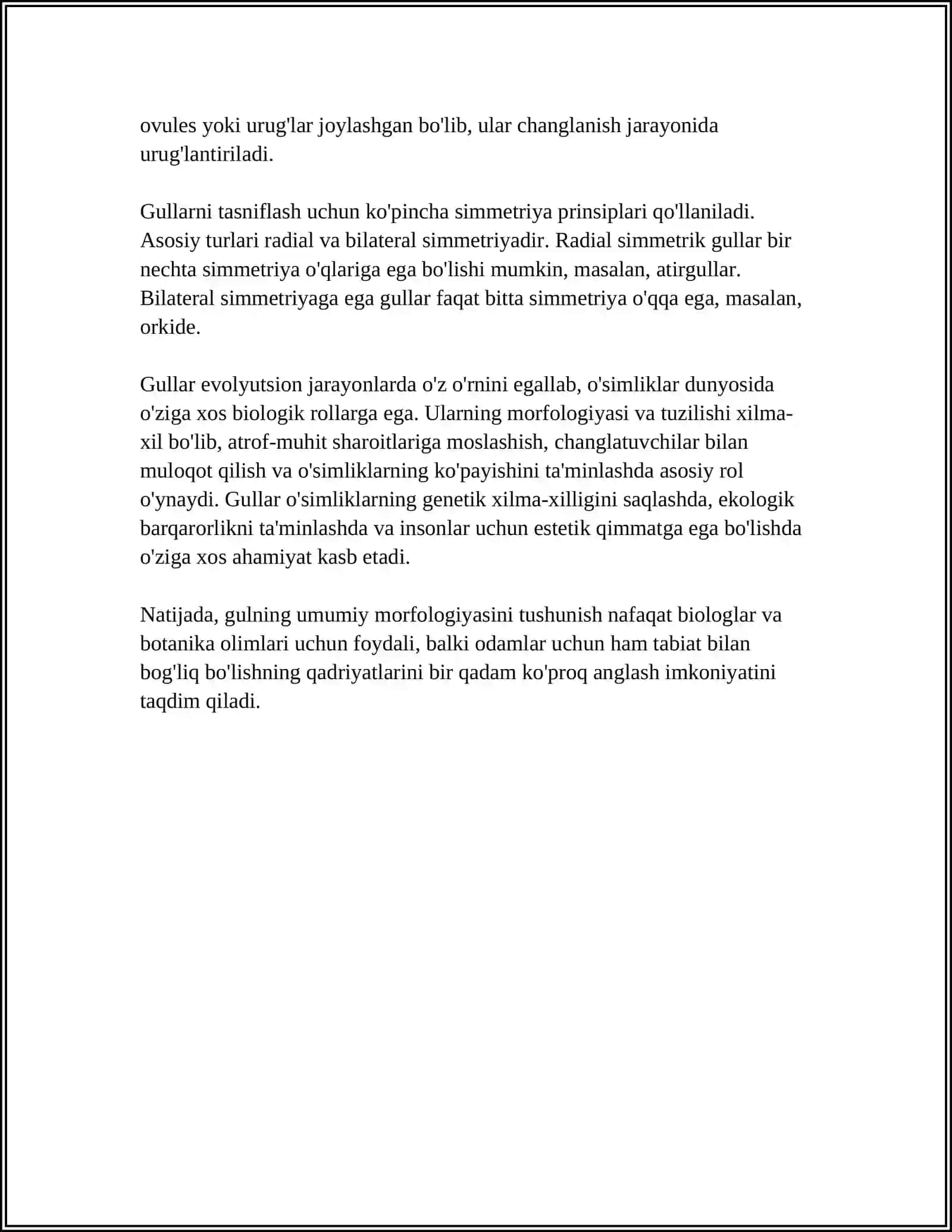 GUL TUZILISHINI ÓRGANISH 4