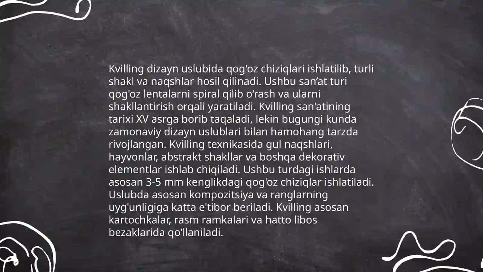 Kvilling san'ati 4