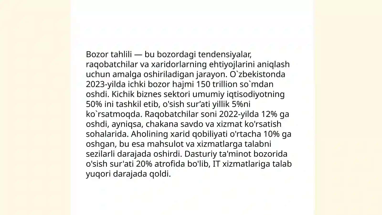 Biznes reja yaratish 4