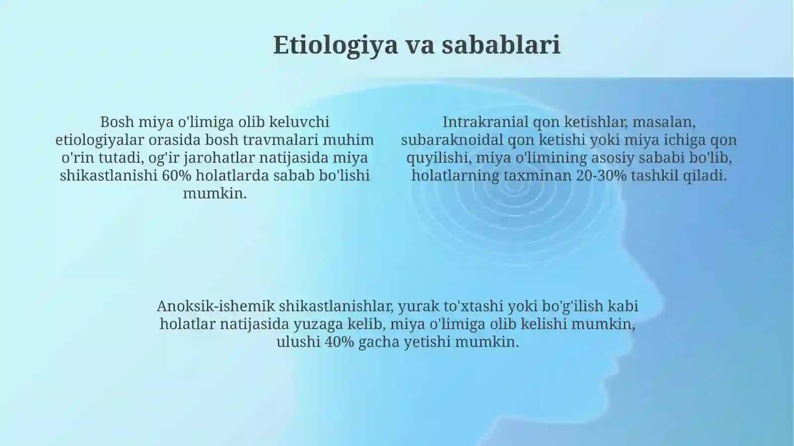 Miya oʻlimining diagnostikasi 4