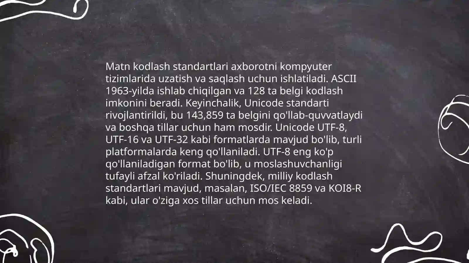Matnli axborotlarni kodlash algoritmlari 4