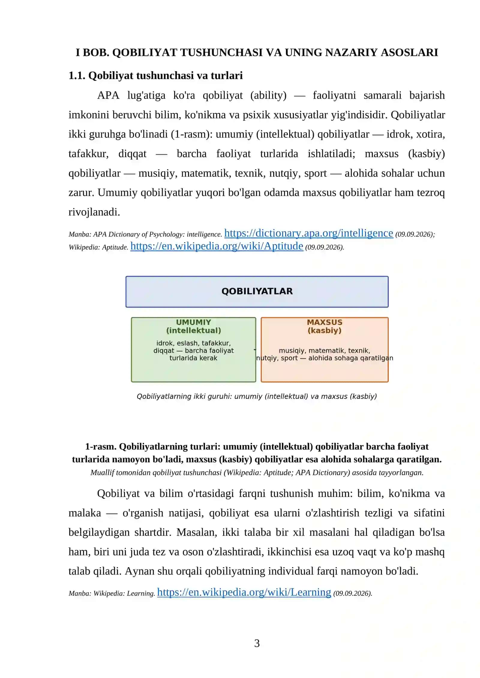 MUSTAQIL ISH: QOBILIYAT RIVOJLANISHIGA TA'SIR QILUVCHI OMILLAR 4