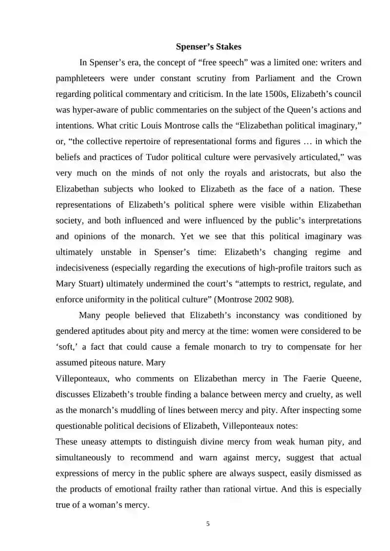 The Faerie Queene 4