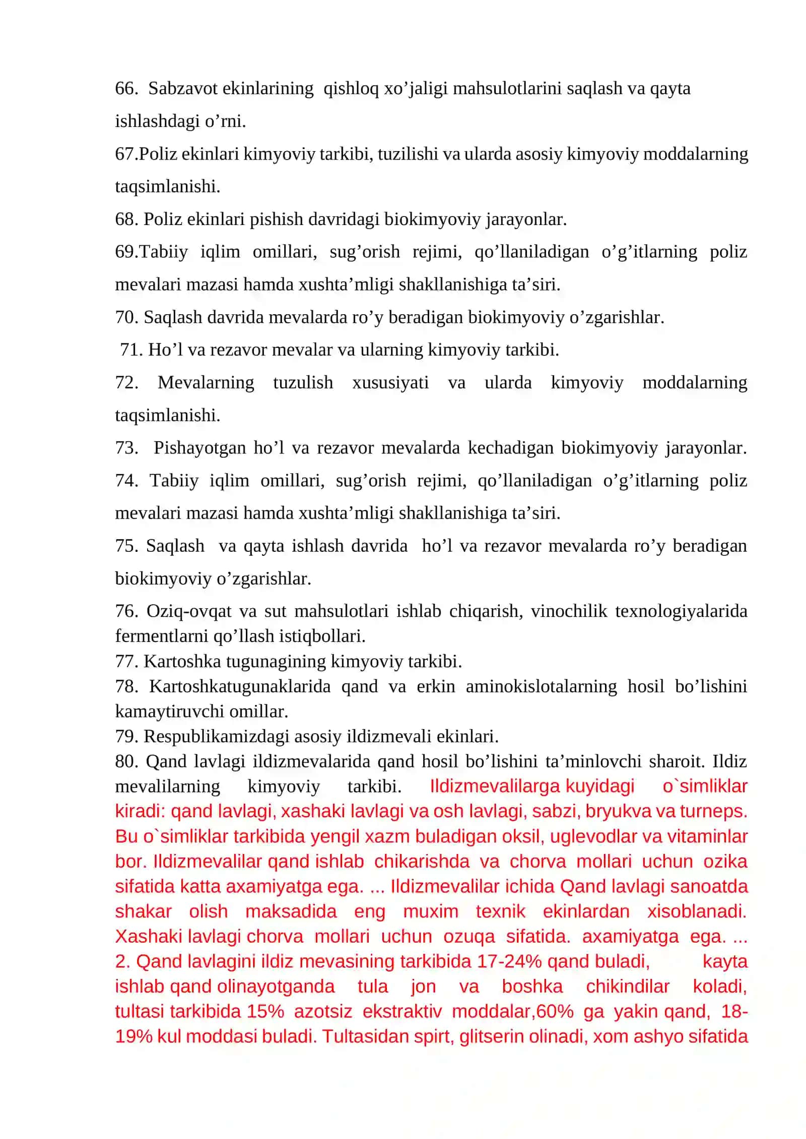 Meva-sabzavotlar biokimyosi 4