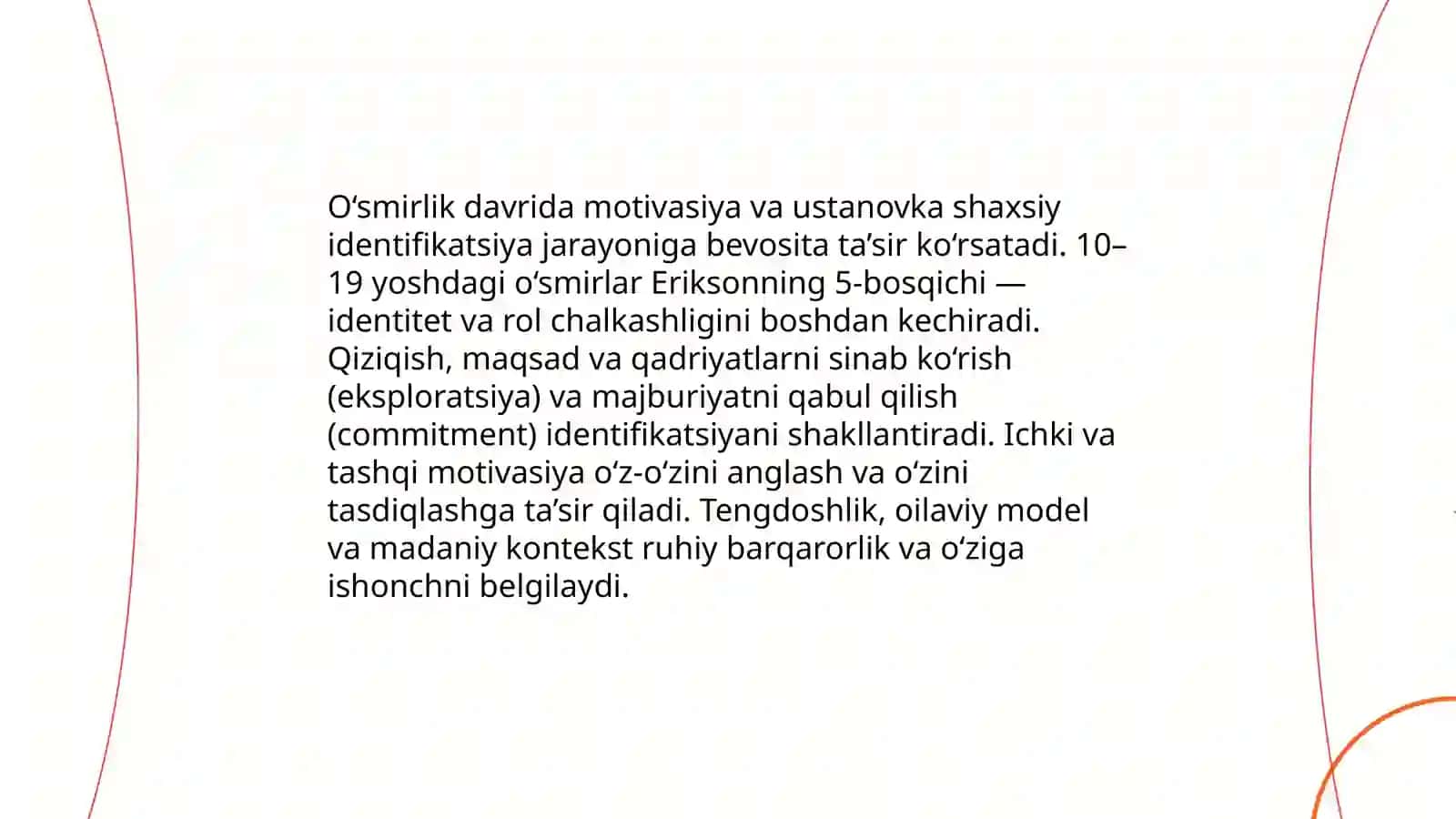 Psixika va ongning taraqqiyoti.Motivasiya va ustanovkalar 4
