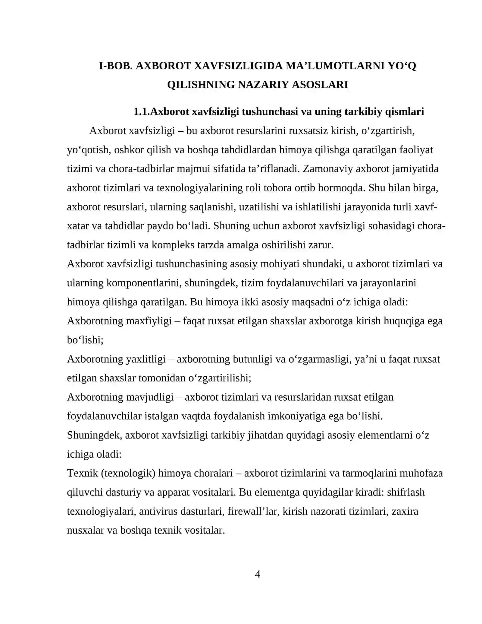 MA'LUMOTLARNI XAVFSIZ CHIQARIB TASHLASH USULLARI VA ULARNING AXBOROT XAVFSIZLIGIDAGI AHAMIYATI 4