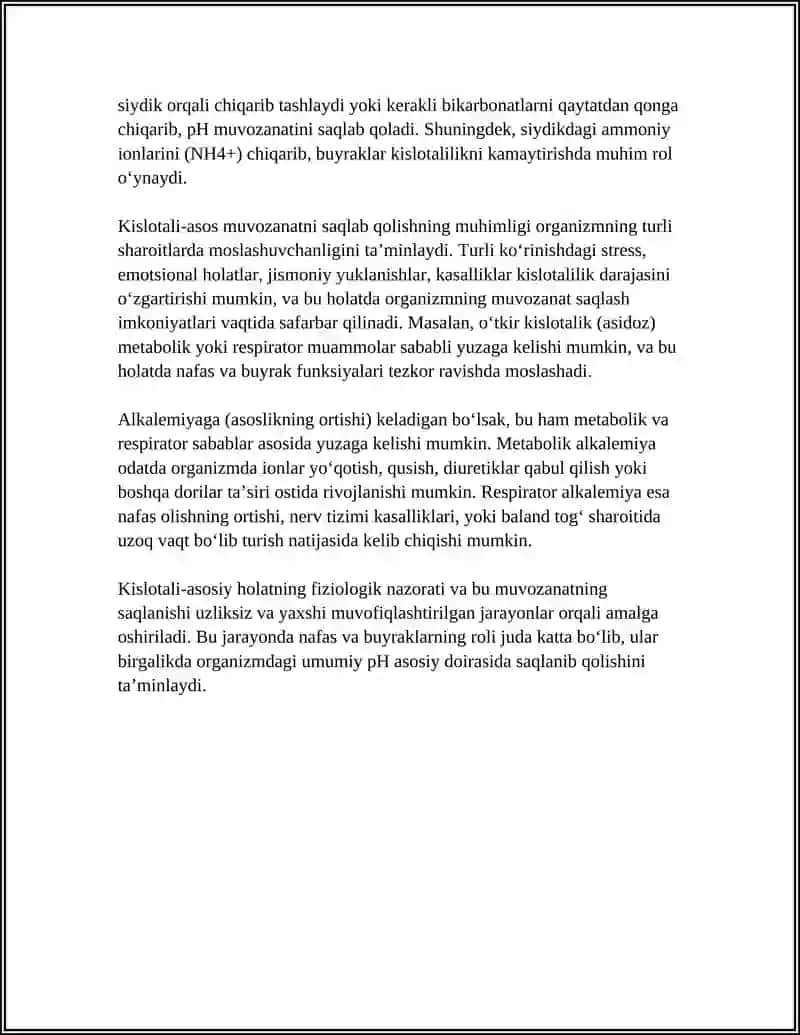 KISLOTA ASOS HOLATI PATOFIZIOLOGIYASI 4