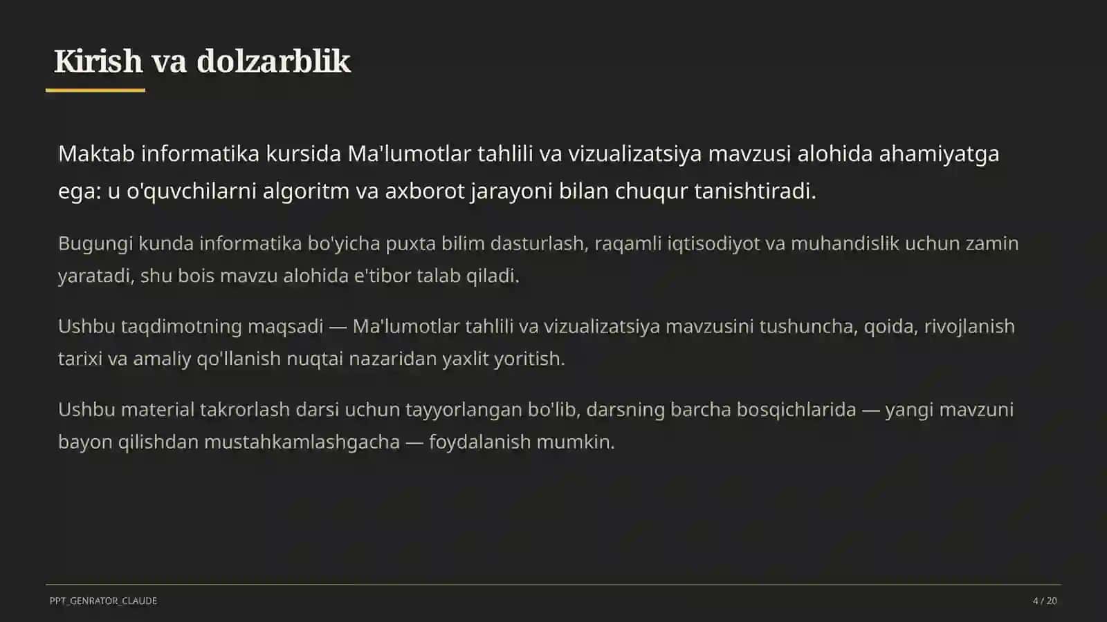 Ma'lumotlar tahlili va vizualizatsiya (11-sinf) 4